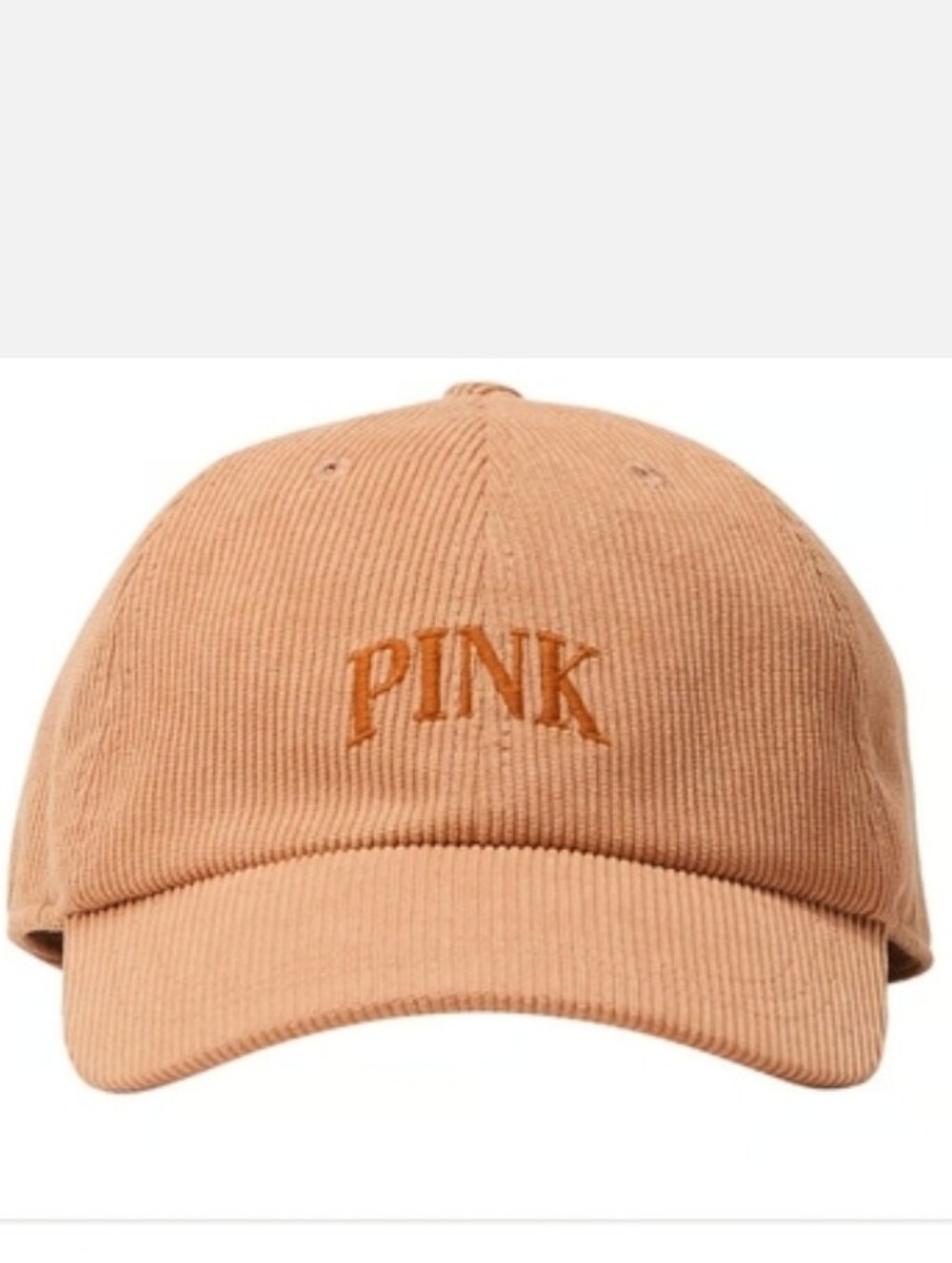 Victoria's secret pink corduroy baseball hat